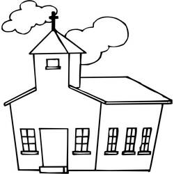 Раскраска: церковь (Здания и Архитектура) #64321 - Бесплатные раскраски для печати