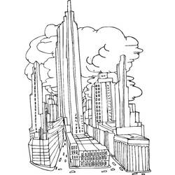 Раскраска: город (Здания и Архитектура) #64916 - Бесплатные раскраски для печати