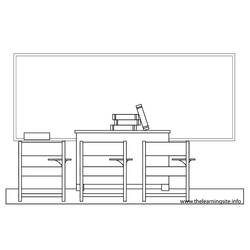 Раскраска: класс (Здания и Архитектура) #68034 - Бесплатные раскраски для печати