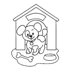 Раскраска: собачья конура (Здания и Архитектура) #62334 - Бесплатные раскраски для печати