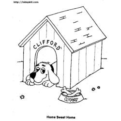 Раскраска: собачья конура (Здания и Архитектура) #62337 - Бесплатные раскраски для печати