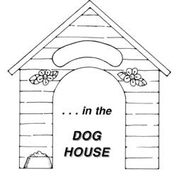 Раскраска: собачья конура (Здания и Архитектура) #62350 - Бесплатные раскраски для печати
