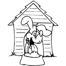Раскраска: собачья конура (Здания и Архитектура) #62351 - Бесплатные раскраски для печати