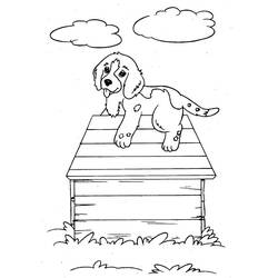 Раскраска: собачья конура (Здания и Архитектура) #62424 - Бесплатные раскраски для печати
