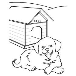 Раскраска: собачья конура (Здания и Архитектура) #62450 - Бесплатные раскраски для печати