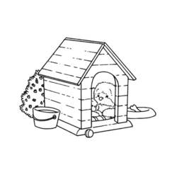 Раскраска: собачья конура (Здания и Архитектура) #62462 - Бесплатные раскраски для печати