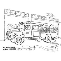 Раскраска: Пожарная станция (Здания и Архитектура) #68485 - Бесплатные раскраски для печати