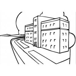 Раскраска: больница (Здания и Архитектура) #61947 - Бесплатные раскраски для печати