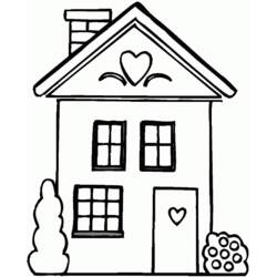 Раскраска: дом (Здания и Архитектура) #64624 - Бесплатные раскраски для печати