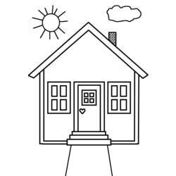 Раскраска: дом (Здания и Архитектура) #64627 - Бесплатные раскраски для печати