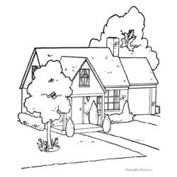 Раскраска: дом (Здания и Архитектура) #64633 - Бесплатные раскраски для печати