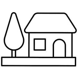 Раскраска: дом (Здания и Архитектура) #64645 - Бесплатные раскраски для печати