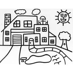 Раскраска: дом (Здания и Архитектура) #64675 - Бесплатные раскраски для печати