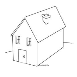 Раскраска: дом (Здания и Архитектура) #64678 - Бесплатные раскраски для печати
