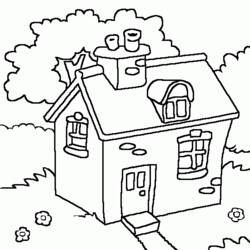 Раскраска: дом (Здания и Архитектура) #64703 - Бесплатные раскраски для печати