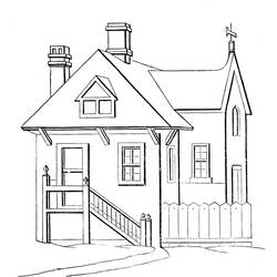 Раскраска: дом (Здания и Архитектура) #64731 - Бесплатные раскраски для печати