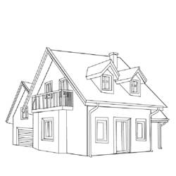Раскраска: дом (Здания и Архитектура) #64732 - Бесплатные раскраски для печати