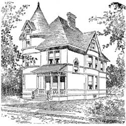 Раскраска: дом (Здания и Архитектура) #64742 - Бесплатные раскраски для печати