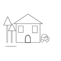Раскраска: дом (Здания и Архитектура) #64756 - Бесплатные раскраски для печати