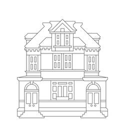 Раскраска: дом (Здания и Архитектура) #64809 - Бесплатные раскраски для печати