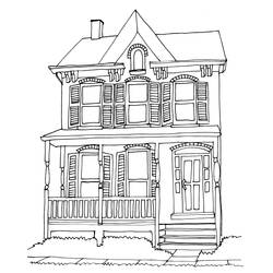 Раскраска: дом (Здания и Архитектура) #66451 - Бесплатные раскраски для печати