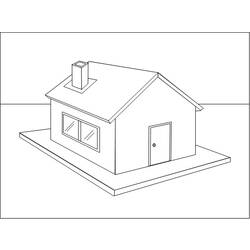 Раскраска: дом (Здания и Архитектура) #66453 - Бесплатные раскраски для печати