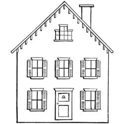 Раскраска: дом (Здания и Архитектура) #66458 - Бесплатные раскраски для печати