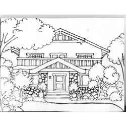 Раскраска: дом (Здания и Архитектура) #66459 - Бесплатные раскраски для печати