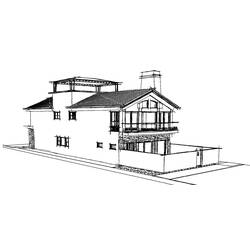 Раскраска: дом (Здания и Архитектура) #66467 - Бесплатные раскраски для печати