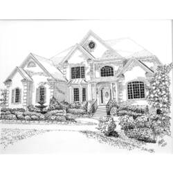Раскраска: дом (Здания и Архитектура) #66471 - Бесплатные раскраски для печати