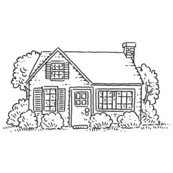 Раскраска: дом (Здания и Архитектура) #66513 - Бесплатные раскраски для печати