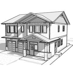 Раскраска: дом (Здания и Архитектура) #66531 - Бесплатные раскраски для печати