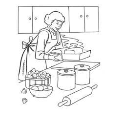 Раскраска: Кухня (Здания и Архитектура) #63615 - Бесплатные раскраски для печати