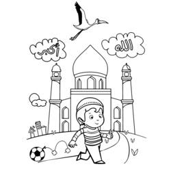 Раскраска: мечеть (Здания и Архитектура) #64511 - Бесплатные раскраски для печати
