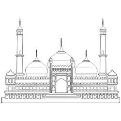 Раскраска: мечеть (Здания и Архитектура) #64512 - Бесплатные раскраски для печати