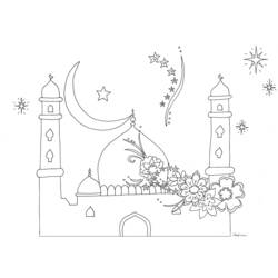 Раскраска: мечеть (Здания и Архитектура) #64515 - Бесплатные раскраски для печати