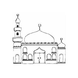 Раскраска: мечеть (Здания и Архитектура) #64519 - Бесплатные раскраски для печати