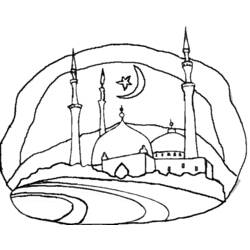Раскраска: мечеть (Здания и Архитектура) #64528 - Бесплатные раскраски для печати