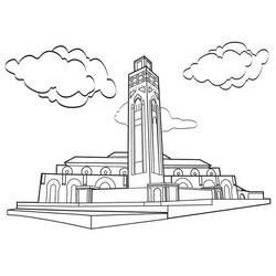 Раскраска: мечеть (Здания и Архитектура) #64533 - Бесплатные раскраски для печати