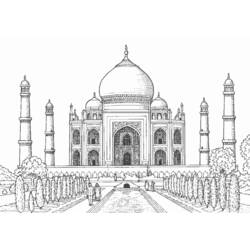Раскраска: мечеть (Здания и Архитектура) #64557 - Бесплатные раскраски для печати