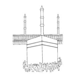 Раскраска: мечеть (Здания и Архитектура) #64603 - Бесплатные раскраски для печати