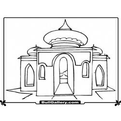 Раскраска: мечеть (Здания и Архитектура) #64607 - Бесплатные раскраски для печати