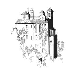 Раскраска: дворец (Здания и Архитектура) #62501 - Бесплатные раскраски для печати