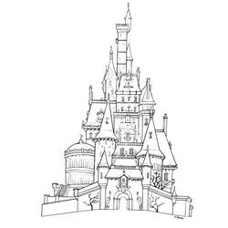 Раскраска: дворец (Здания и Архитектура) #62528 - Бесплатные раскраски для печати