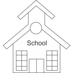 Раскраска: школа (Здания и Архитектура) #66837 - Бесплатные раскраски для печати
