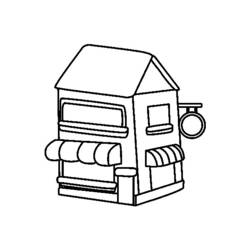 Раскраска: магазин (Здания и Архитектура) #23369 - Бесплатные раскраски для печати