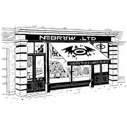 Раскраска: магазин (Здания и Архитектура) #66942 - Бесплатные раскраски для печати