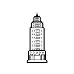 Раскраска: небоскреб (Здания и Архитектура) #65552 - Бесплатные раскраски для печати