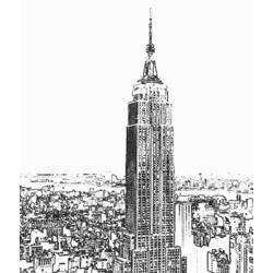 Раскраска: небоскреб (Здания и Архитектура) #65575 - Бесплатные раскраски для печати