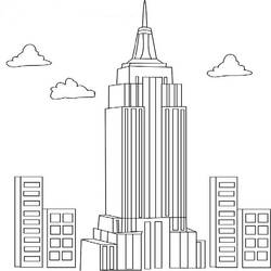 Раскраска: небоскреб (Здания и Архитектура) #65786 - Бесплатные раскраски для печати